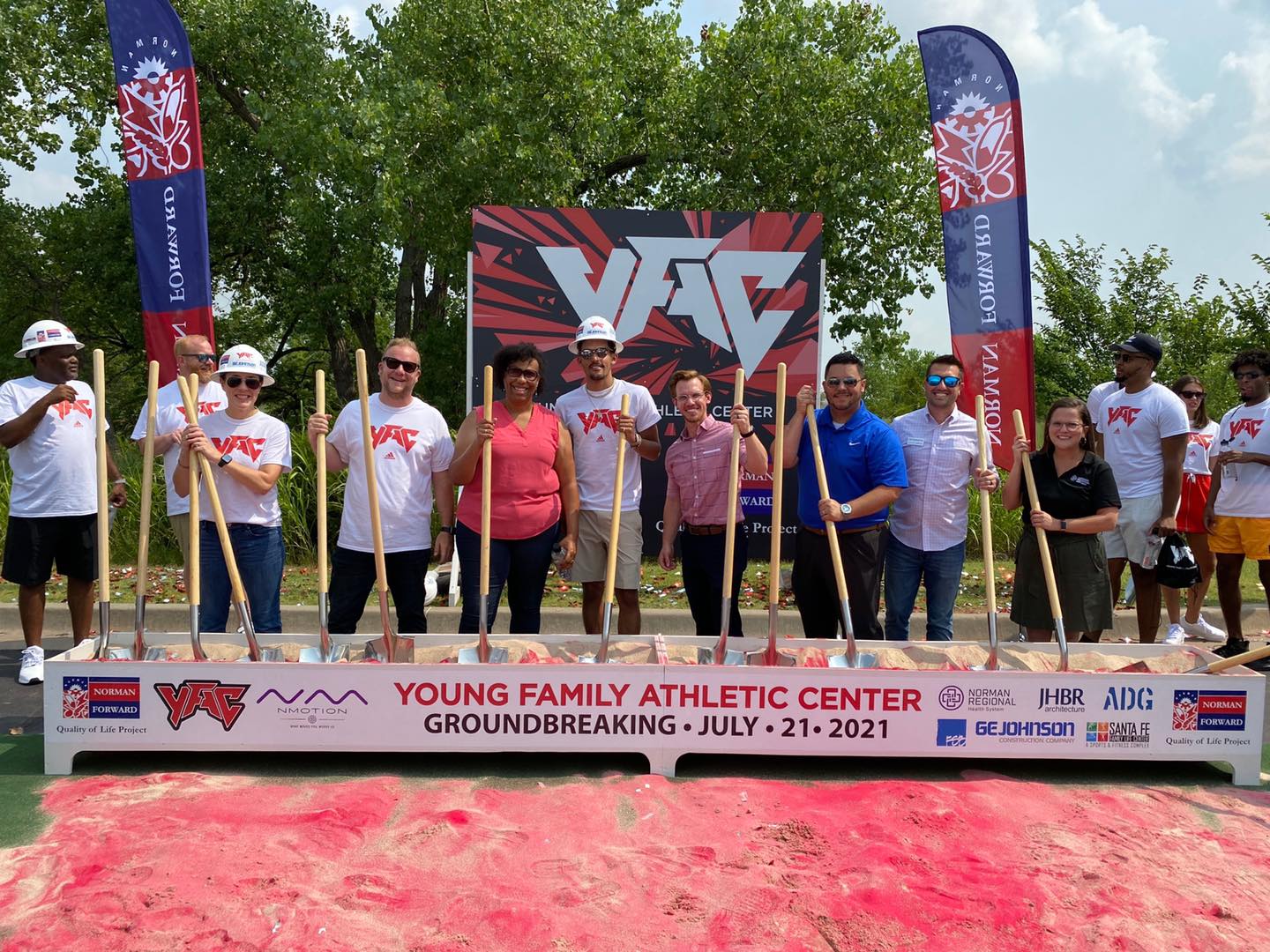 Young Family Athletic Center Groundbreaking ceremony - July 21, 2021